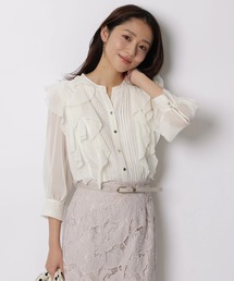 JUSGLITTY|ジャスグリッティーのシャツ/ブラウス(ホワイト/白色系 JUSGLITTY|ジャスグリッティーのシャツ/ブラウス(ホワイト/白色系