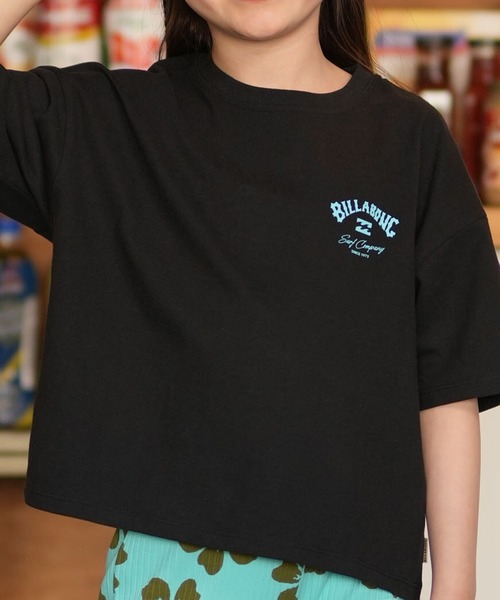 BILLABONG(ビラボン)の「BILLABONG/ビラボン キッズ GIRLS S/S TEEシャツ SQUARE LOGO ルーズクロップドフィット BG015250(Tシャツ/カットソー・キッズ・ブラック/ホワイト・140cm/150cm/130cm)」の2枚目の写真