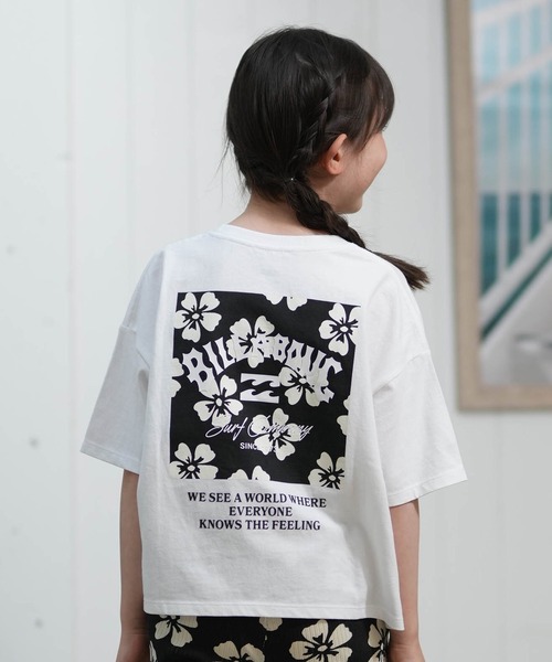 BILLABONG(ビラボン)の「BILLABONG/ビラボン キッズ GIRLS S/S TEEシャツ SQUARE LOGO ルーズクロップドフィット BG015250(Tシャツ/カットソー・キッズ・ブラック/ホワイト・140cm/150cm/130cm)」の3枚目の写真