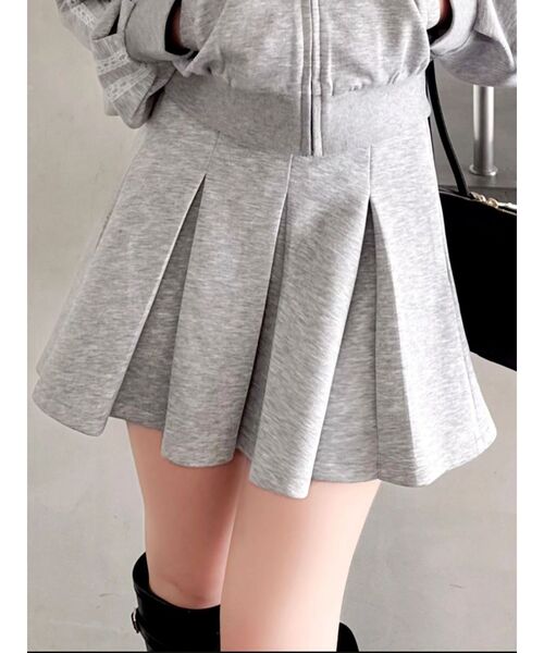 dazzlin（ダズリン）の「ハイウエストカットプリーツミニスカート（スカート・レディース・ネイビー/グレー/オフホワイト・MEDIUM/SMALL）」の22枚目の写真