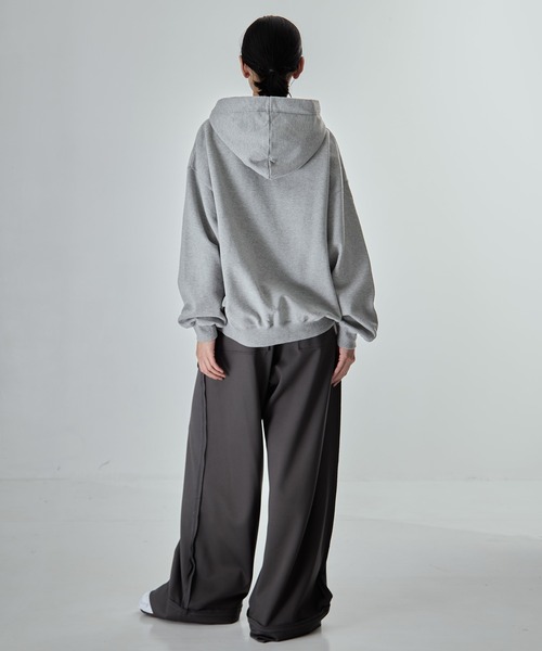 Maison MIHARA YASUHIRO(メゾンミハラヤスヒロ)の「【MIHARA YASUHIRO/ミハラヤスヒロ】DONT TAG ME PRINTED HOODIE/ドントタグミープリンティッドフーディー/パーカー(パーカー・レディース・グレー/ブラック・38)」の7枚目の写真