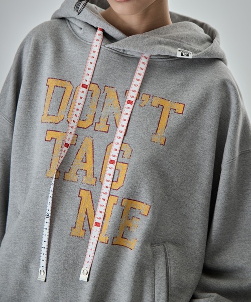 Maison MIHARA YASUHIRO(メゾンミハラヤスヒロ)の「【MIHARA YASUHIRO/ミハラヤスヒロ】DONT TAG ME PRINTED HOODIE/ドントタグミープリンティッドフーディー/パーカー(パーカー・レディース・グレー/ブラック・38)」の11枚目の写真