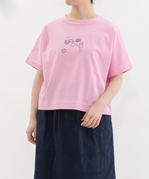 Cloche USコットンらくがきプリントTシャツ