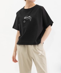 Cloche USコットンらくがきプリントTシャツ