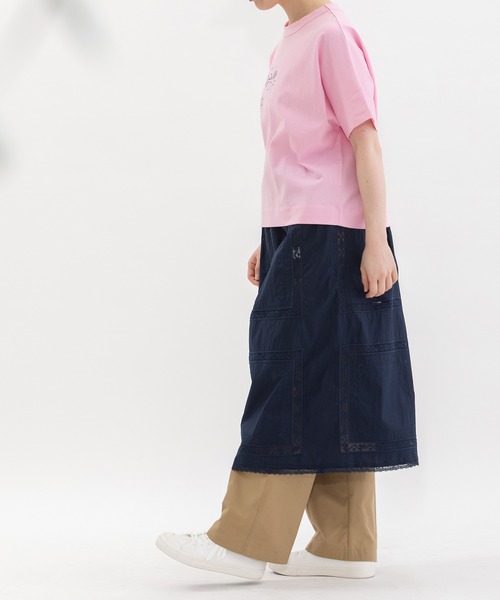 nop de nod(ノップドゥノッド)の「Cloche USコットンらくがきプリントTシャツ(Tシャツ/カットソー・レディース・ピンク/オフホワイト/ブラック・3)」の21枚目の写真