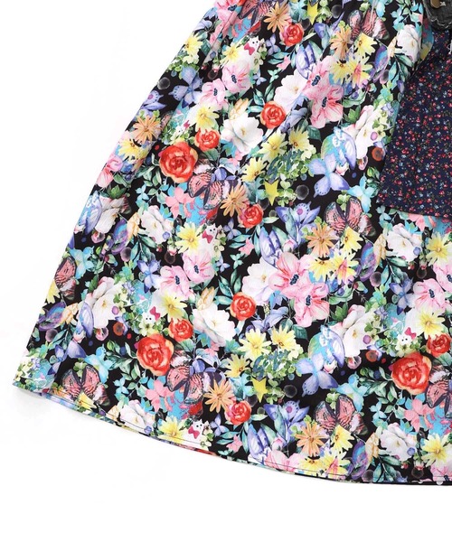 ScoLar(スカラー)の「161632:デニム×パッチワーク風 異素材切替2wayスカート(スカート・レディース・ブルー/ブラック・M)」の18枚目の写真