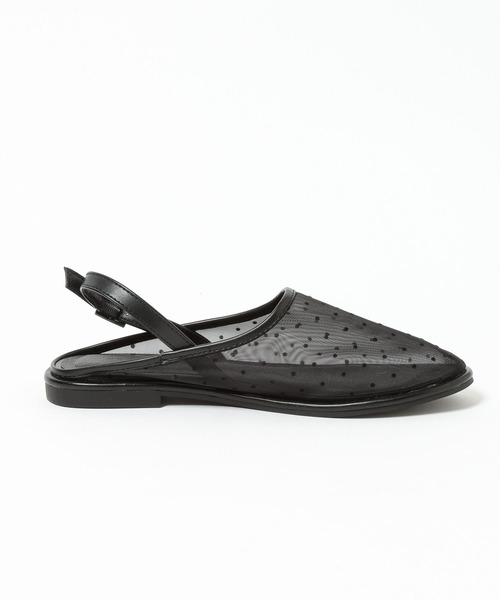 LOWRYS FARM（ローリーズファーム）の「シアーミュール 637812（サンダル・レディース・ブラック系その他/グレー・MEDIUM/LARGE）」の4枚目の写真