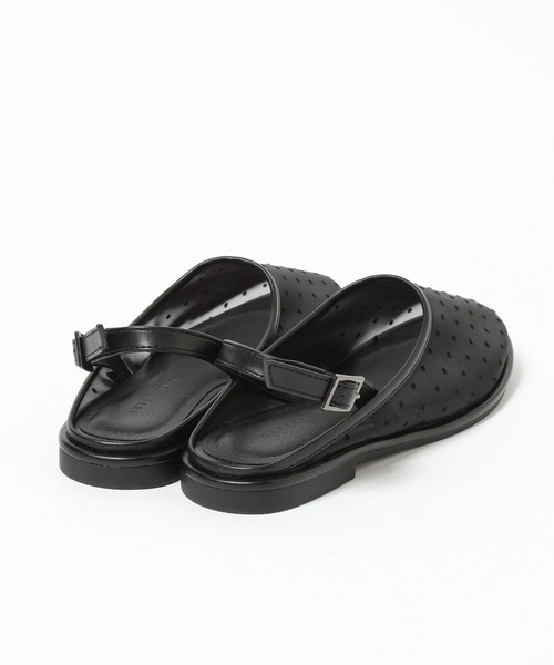 LOWRYS FARM（ローリーズファーム）の「シアーミュール 637812（サンダル・レディース・ブラック系その他/グレー・MEDIUM/LARGE）」の5枚目の写真