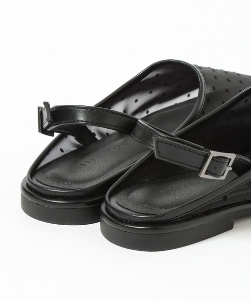 LOWRYS FARM（ローリーズファーム）の「シアーミュール 637812（サンダル・レディース・ブラック系その他/グレー・MEDIUM/LARGE）」の13枚目の写真