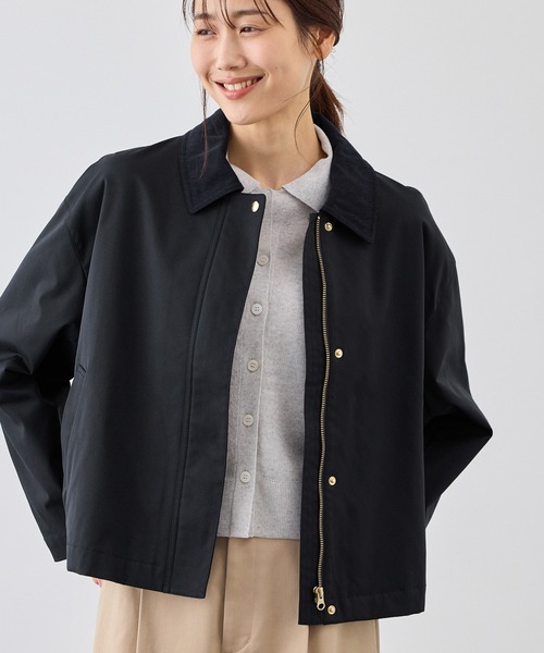 ROPE' PICNIC(ロペピクニック)の「配色フィールドジャケットブルゾン(ブルゾン・レディース・ネイビー/ベージュ系その他・FREE)」の1枚目の写真