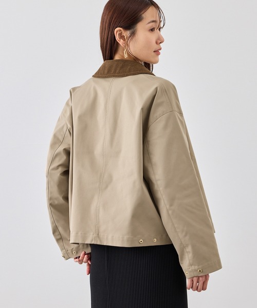 ROPE' PICNIC(ロペピクニック)の「配色フィールドジャケットブルゾン(ブルゾン・レディース・ネイビー/ベージュ系その他・FREE)」の6枚目の写真