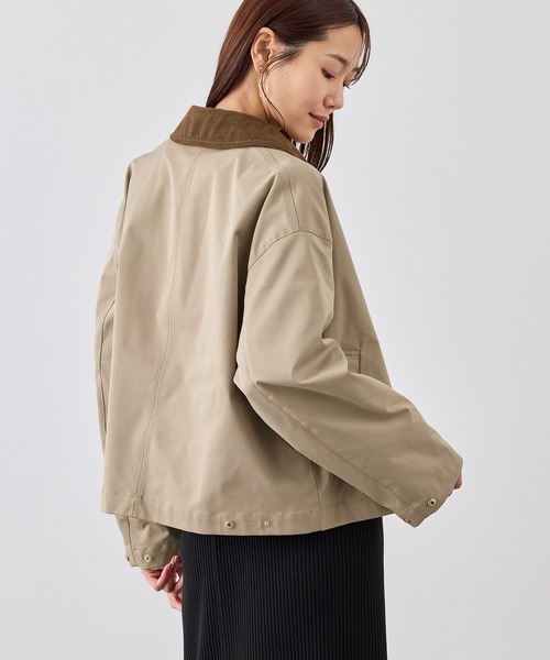 ROPE' PICNIC(ロペピクニック)の「配色フィールドジャケットブルゾン(ブルゾン・レディース・ネイビー/ベージュ系その他・FREE)」の5枚目の写真