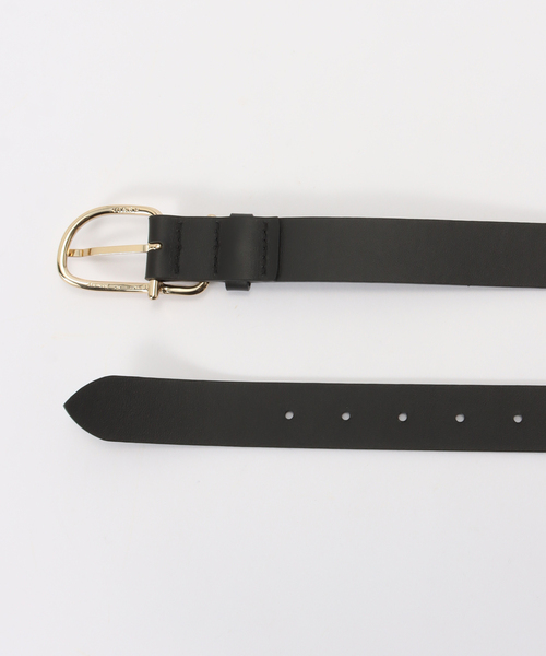 Spick & Span（スピックアンドスパン）の「LEFIJE/レフィエ 30mm レザーベルト（ベルト・レディース・ブラック/ベージュ系その他・80）」の4枚目の写真