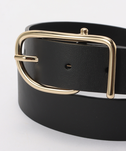 Spick & Span（スピックアンドスパン）の「LEFIJE/レフィエ 30mm レザーベルト（ベルト・レディース・ブラック/ベージュ系その他・80）」の6枚目の写真