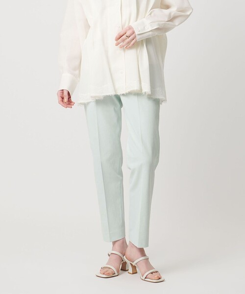 UNITED ARROWS(ユナイテッドアローズ)の「RIRANCHA ツイル スリムパンツ ‐ウォッシャブル‐(スラックス・レディース・ネイビー/ライトブルー/ライトグレー・36/40/38/34)」の6枚目の写真