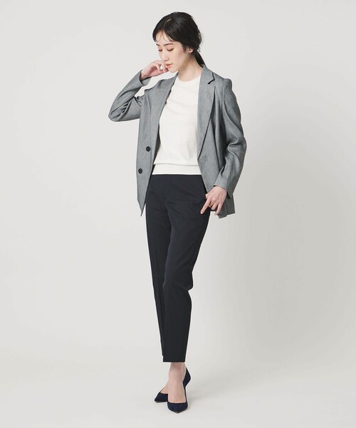 UNITED ARROWS(ユナイテッドアローズ)の「RIRANCHA ツイル スリムパンツ ‐ウォッシャブル‐(スラックス・レディース・ネイビー/ライトブルー/ライトグレー・36/40/38/34)」の8枚目の写真