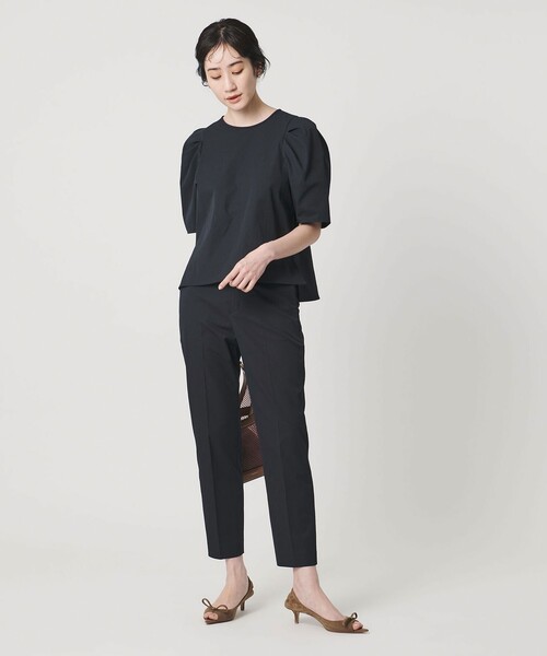 UNITED ARROWS(ユナイテッドアローズ)の「RIRANCHA ツイル スリムパンツ ‐ウォッシャブル‐(スラックス・レディース・ネイビー/ライトブルー/ライトグレー・36/40/38/34)」の9枚目の写真