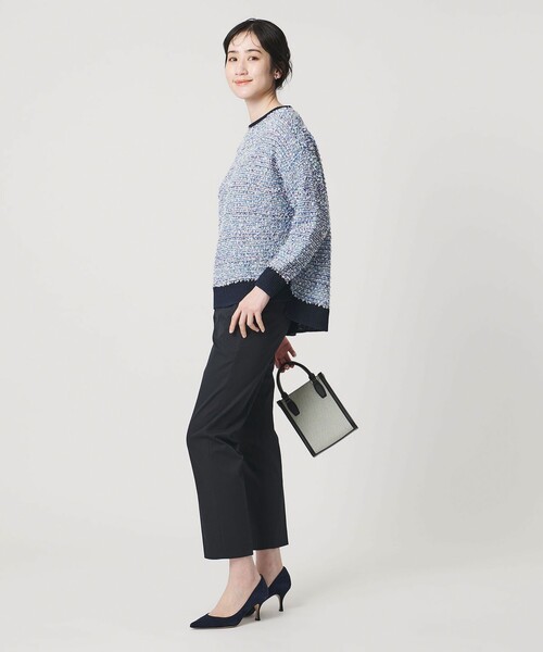 UNITED ARROWS(ユナイテッドアローズ)の「RIRANCHA ツイル スリムパンツ ‐ウォッシャブル‐(スラックス・レディース・ネイビー/ライトブルー/ライトグレー・36/40/38/34)」の11枚目の写真