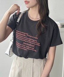 綿100％刺繍ロゴＴシャツ