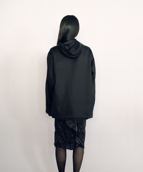 KEISUKEYOSHIDA(ケイスケヨシダ)の「Light Hoodie (sleeveless lining)(パーカー・レディース・ブラック・FREE)」の7枚目の写真
