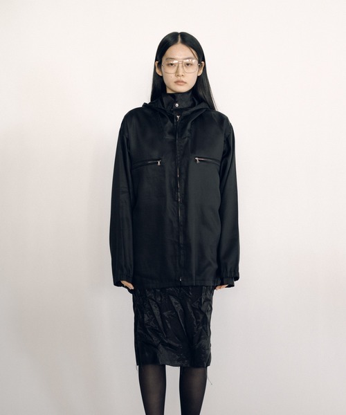 KEISUKEYOSHIDA(ケイスケヨシダ)の「Light Hoodie (sleeveless lining)(パーカー・レディース・ブラック・FREE)」の8枚目の写真