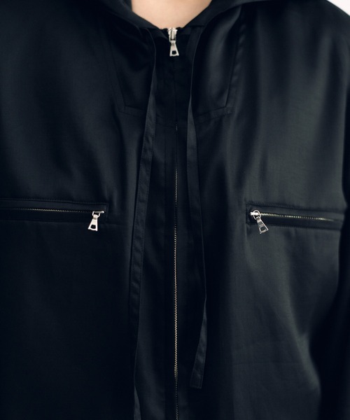 KEISUKEYOSHIDA(ケイスケヨシダ)の「Light Hoodie (sleeveless lining)(パーカー・レディース・ブラック・FREE)」の9枚目の写真