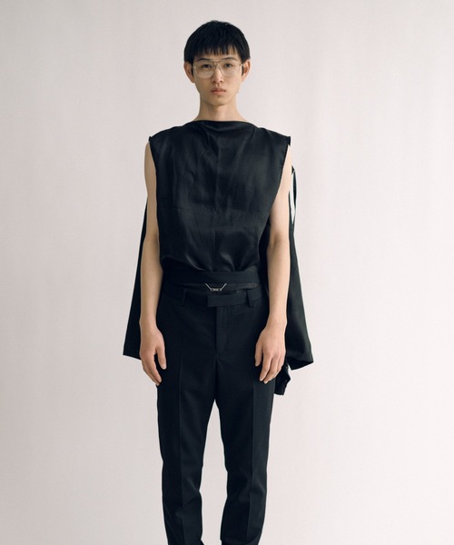 KEISUKEYOSHIDA(ケイスケヨシダ)の「Light Hoodie (sleeveless lining)(パーカー・レディース・ブラック・FREE)」の11枚目の写真