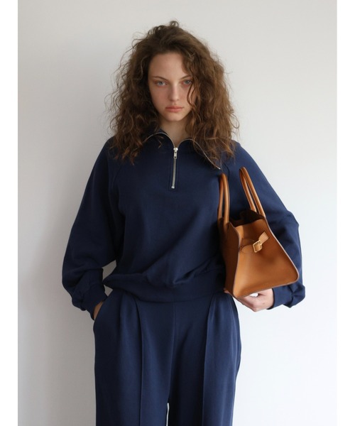 NOWNS(ナウンス)の「Louis | Sweat zip tops(スウェット・レディース・ネイビー/グレー・FREE)」の3枚目の写真