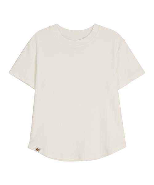 ERER(エルエル)の「Logo Label Short-sleeved T-shirt White(Tシャツ/カットソー・レディース・ホワイト・F)」の6枚目の写真