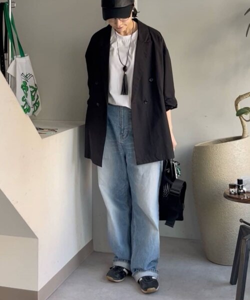 ear PAPILLONNER(イアパピヨネ)の「ダブルブレストジャケット【SUM1 STYLE】(その他アウター・レディース・ライトベージュ/ブラック・FREE)」の15枚目の写真