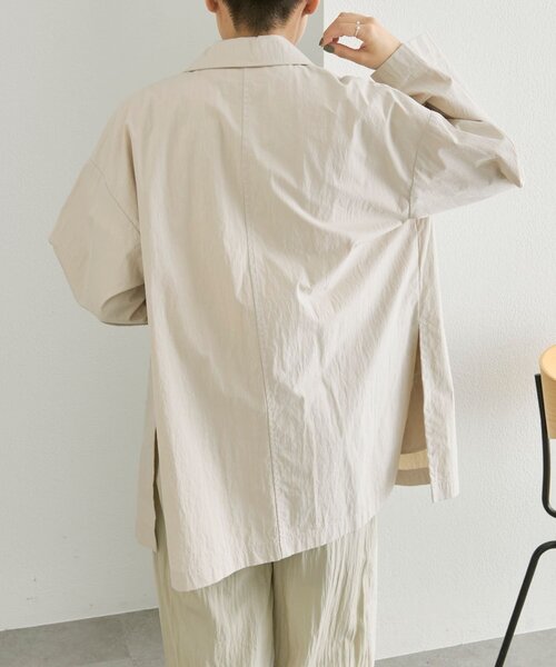 ear PAPILLONNER(イアパピヨネ)の「ダブルブレストジャケット【SUM1 STYLE】(その他アウター・レディース・ライトベージュ/ブラック・FREE)」の7枚目の写真