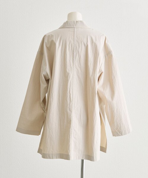ear PAPILLONNER(イアパピヨネ)の「ダブルブレストジャケット【SUM1 STYLE】(その他アウター・レディース・ライトベージュ/ブラック・FREE)」の10枚目の写真