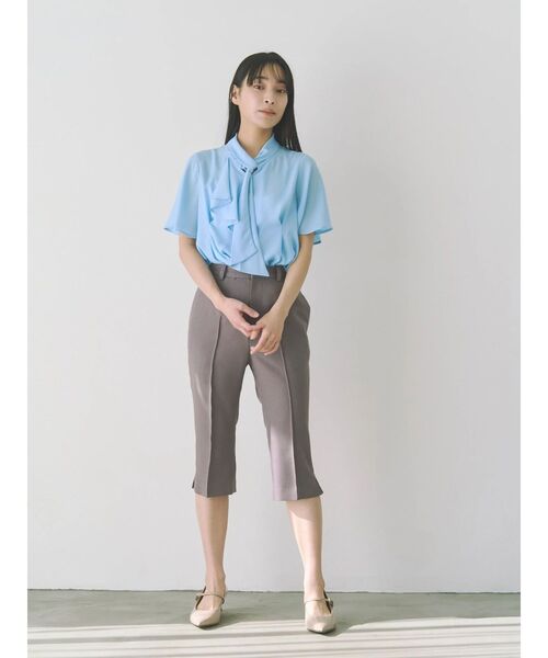 TONAL(トーナル)の「ツイルカプリパンツ(その他パンツ・レディース・グレー/ブラック/ベージュ・MEDIUM/SMALL)」の5枚目の写真