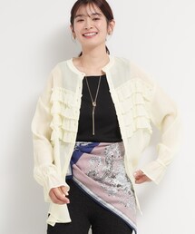 ティアードフリル楊柳シャツ