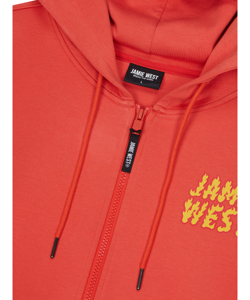 JAMIE WEST(ジェイミーウエスト)の「ファイヤーレタリングフードパーカー(オレンジ)(ジャージ・レディース・その他・MEDIUM/LARGE/X-LARGE)」の3枚目の写真