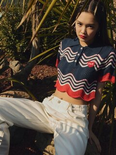 EMOTIONAL COLLAGE RIB TOP（Tシャツ/カットソー）｜Ameri（アメリ）の