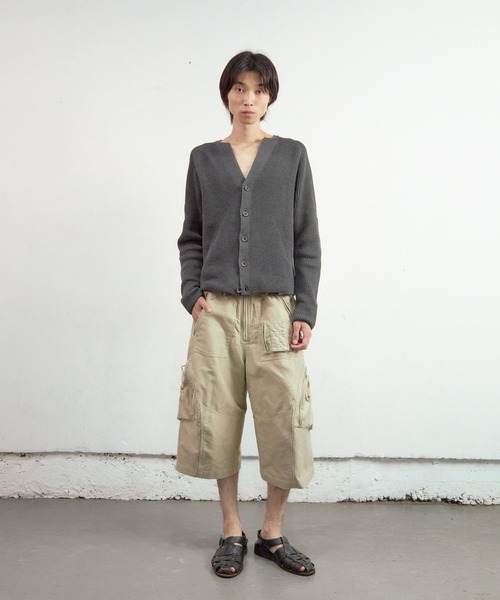 NVRFRGT（ネヴァーフォーゲット）の「3D TWISTED PARACHUTE CARGO SHORTS（カーゴパンツ・メンズ・ブラック/ベージュ・2）」の6枚目の写真