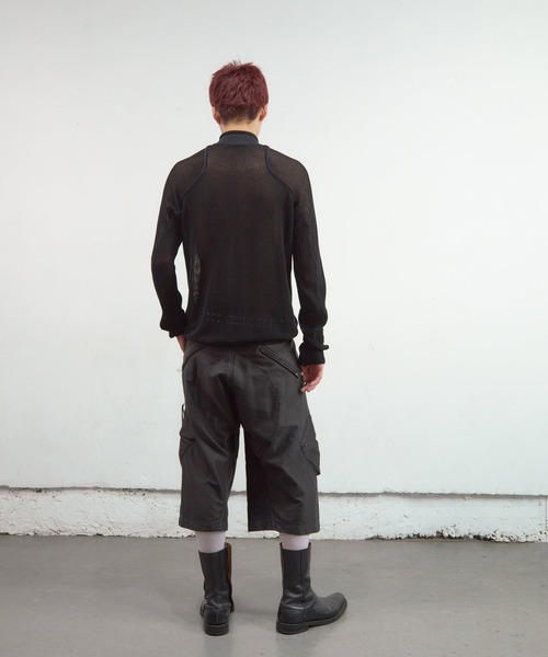 NVRFRGT（ネヴァーフォーゲット）の「3D TWISTED PARACHUTE CARGO SHORTS（カーゴパンツ・メンズ・ブラック/ベージュ・2）」の11枚目の写真