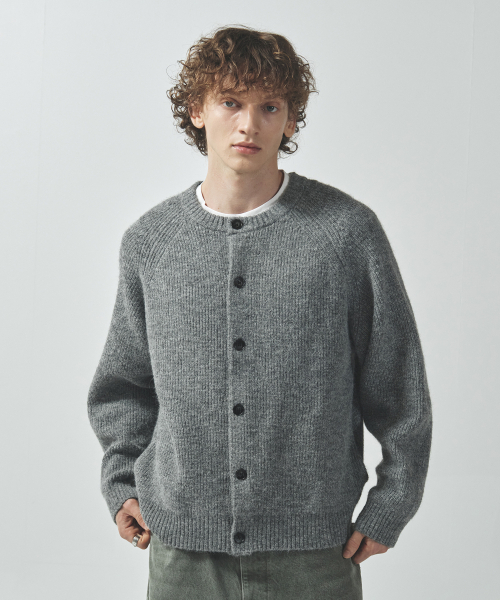 ECORR(エコル)の「フォグアルパカクロップニットカーディガン : 4 COLORS(カーディガン/ボレロ・レディース・ベージュ/パープル・1(M)/2(L)/3(XL))」の3枚目の写真