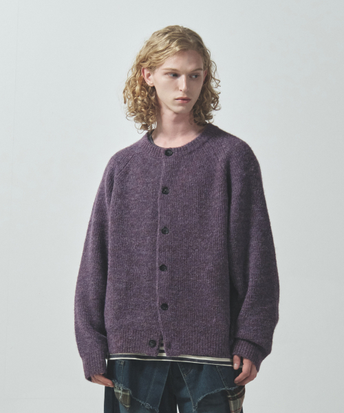 ECORR(エコル)の「フォグアルパカクロップニットカーディガン : 4 COLORS(カーディガン/ボレロ・レディース・ベージュ/パープル・1(M)/2(L)/3(XL))」の5枚目の写真