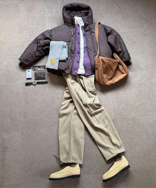 ECORR(エコル)の「フォグアルパカクロップニットカーディガン : 4 COLORS(カーディガン/ボレロ・レディース・ベージュ/パープル・1(M)/2(L)/3(XL))」の6枚目の写真