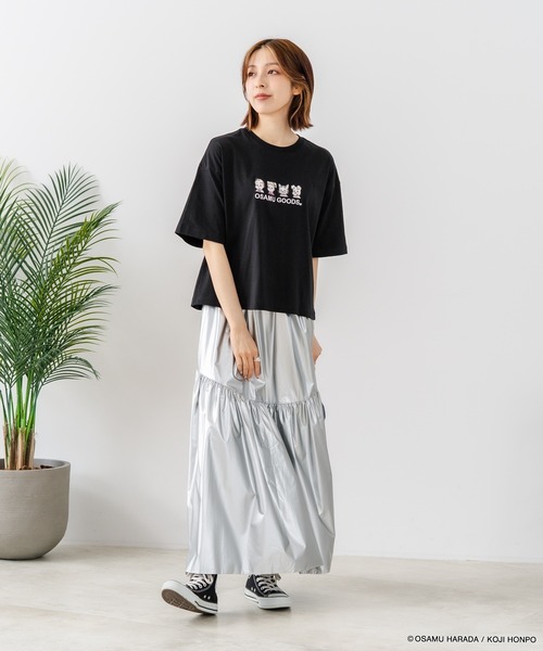CONVERSE(コンバース)の「【CONVERSE/コンバース】【着るだけでコーディネートの主役に!】CONVERSE×OSAMUGOODS 天竺 フロントキャラクター刺繍Tシャツ カジュアル レトロポップ ギフト(Tシャツ/カットソー・レディース・ブラック/ホワイト・LARGE/MEDIUM)」の22枚目の写真
