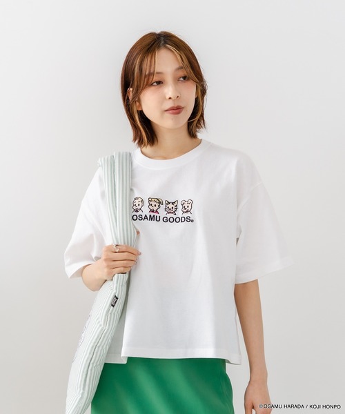 CONVERSE(コンバース)の「【CONVERSE/コンバース】【着るだけでコーディネートの主役に!】CONVERSE×OSAMUGOODS 天竺 フロントキャラクター刺繍Tシャツ カジュアル レトロポップ ギフト(Tシャツ/カットソー・レディース・ブラック/ホワイト・LARGE/MEDIUM)」の8枚目の写真