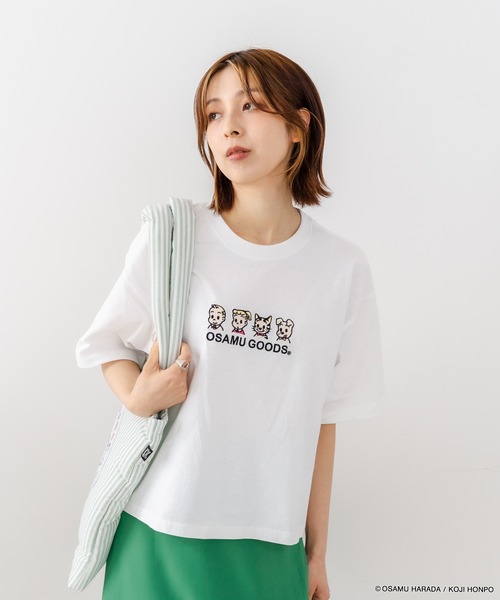 CONVERSE(コンバース)の「【CONVERSE/コンバース】【着るだけでコーディネートの主役に!】CONVERSE×OSAMUGOODS 天竺 フロントキャラクター刺繍Tシャツ カジュアル レトロポップ ギフト(Tシャツ/カットソー・レディース・ブラック/ホワイト・LARGE/MEDIUM)」の9枚目の写真