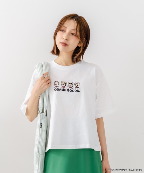 CONVERSE(コンバース)の「【CONVERSE/コンバース】【着るだけでコーディネートの主役に!】CONVERSE×OSAMUGOODS 天竺 フロントキャラクター刺繍Tシャツ カジュアル レトロポップ ギフト(Tシャツ/カットソー・レディース・ブラック/ホワイト・LARGE/MEDIUM)」の10枚目の写真