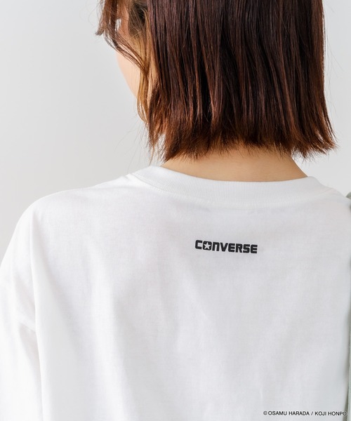 CONVERSE(コンバース)の「【CONVERSE/コンバース】【着るだけでコーディネートの主役に!】CONVERSE×OSAMUGOODS 天竺 フロントキャラクター刺繍Tシャツ カジュアル レトロポップ ギフト(Tシャツ/カットソー・レディース・ブラック/ホワイト・LARGE/MEDIUM)」の14枚目の写真