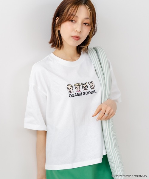 CONVERSE(コンバース)の「【CONVERSE/コンバース】【着るだけでコーディネートの主役に!】CONVERSE×OSAMUGOODS 天竺 フロントキャラクター刺繍Tシャツ カジュアル レトロポップ ギフト(Tシャツ/カットソー・レディース・ブラック/ホワイト・LARGE/MEDIUM)」の16枚目の写真