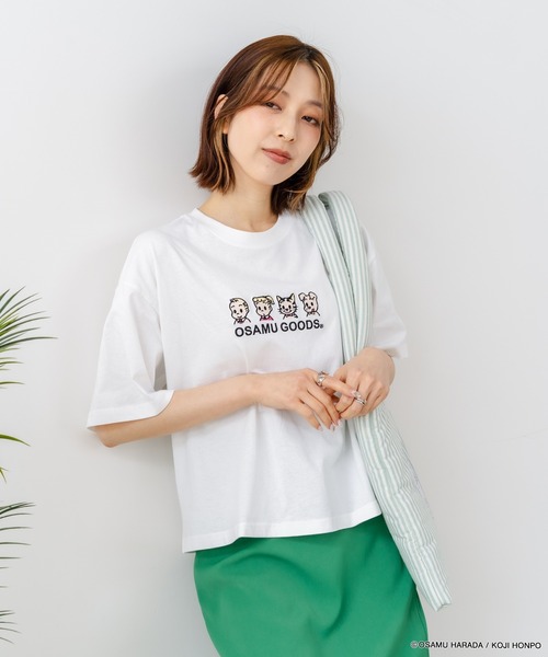 CONVERSE(コンバース)の「【CONVERSE/コンバース】【着るだけでコーディネートの主役に!】CONVERSE×OSAMUGOODS 天竺 フロントキャラクター刺繍Tシャツ カジュアル レトロポップ ギフト(Tシャツ/カットソー・レディース・ブラック/ホワイト・LARGE/MEDIUM)」の17枚目の写真