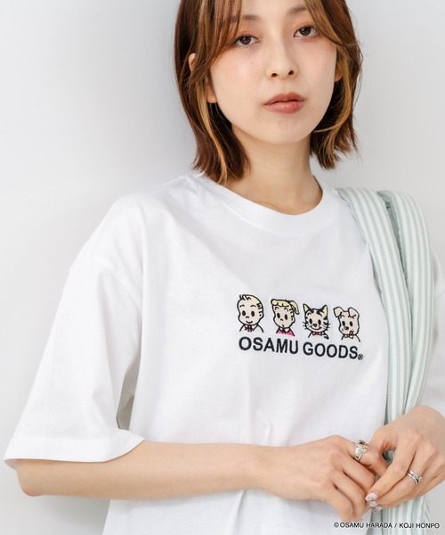 CONVERSE(コンバース)の「【CONVERSE/コンバース】【着るだけでコーディネートの主役に!】CONVERSE×OSAMUGOODS 天竺 フロントキャラクター刺繍Tシャツ カジュアル レトロポップ ギフト(Tシャツ/カットソー・レディース・ブラック/ホワイト・LARGE/MEDIUM)」の18枚目の写真
