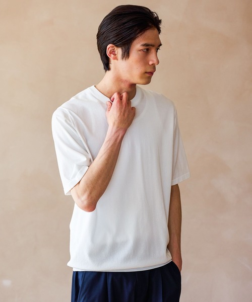 GLOBAL WORK(グローバルワーク)の「ニットプルオーバー/Salon de GW/664794(ニット/セーター・メンズ・ブラック/ホワイト/ホワイト系7・S/M/L/XL)」の8枚目の写真